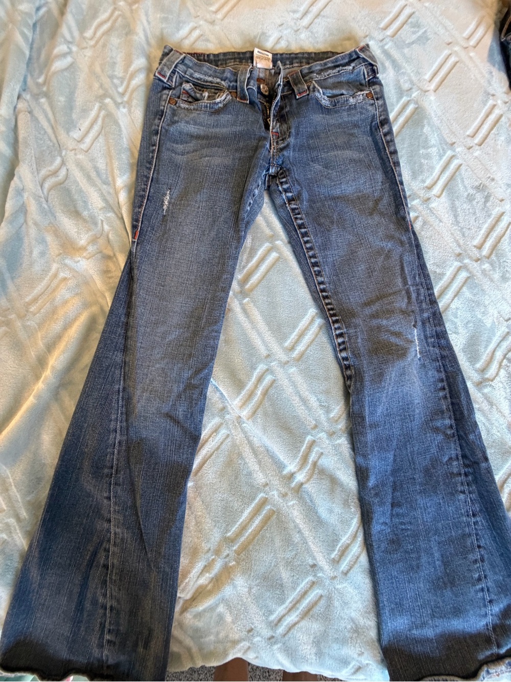 True Religion Women’s Flare Jeans in Indigo Blue